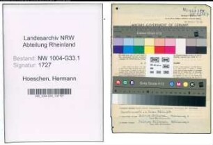 Entnazifizierung Hermann Hoeschen , geb. 04.12.1894 (Lehrer)