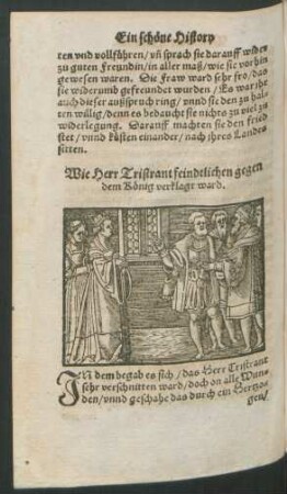Wie Herr Tristrant feindtlichen gegen dem König verklagt ward.