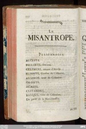 Personnages.