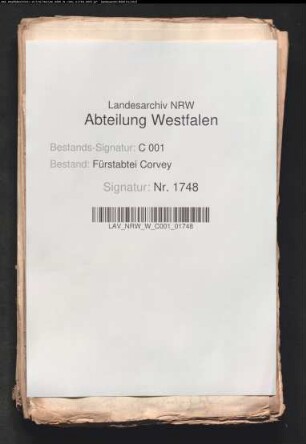 Familie Gronefeld gegen die corveysche Lehnkammer wegen der Lehngüter zu Hembsen, Beller, Erkeln, Beverungen, Godelheim und Ottbergen
