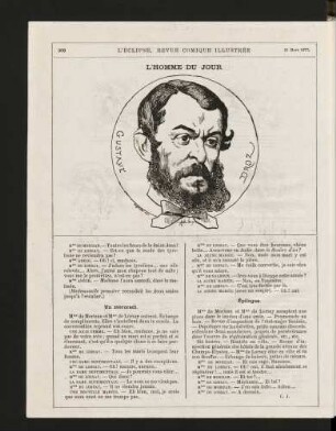 L'homme du jour. Gustave Droz