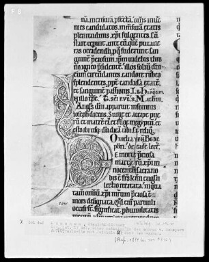 Liber matutinalis des Konrad von Scheyern — Initiale D, Folio 70verso