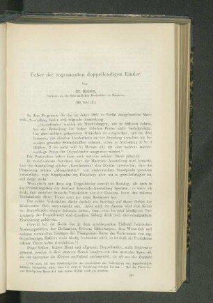 Ueber die sogenannten doppellendigen Rinder