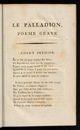 11-36, Chant Premier.