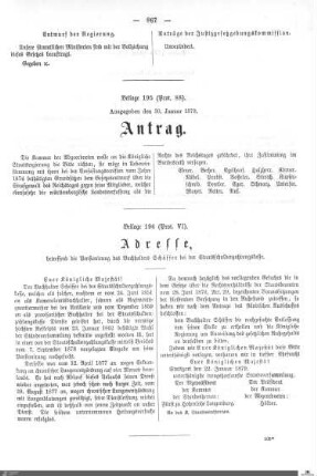 Beilagen zu Protokoll, 88. Sitzung