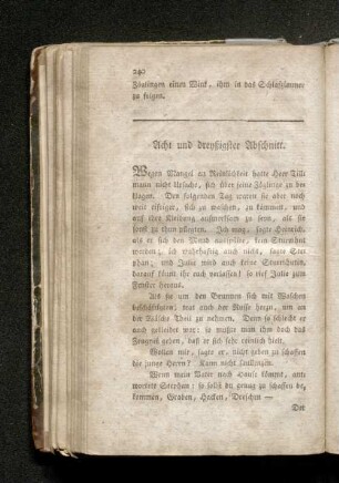 Acht und dreyßigster Abschnitt.