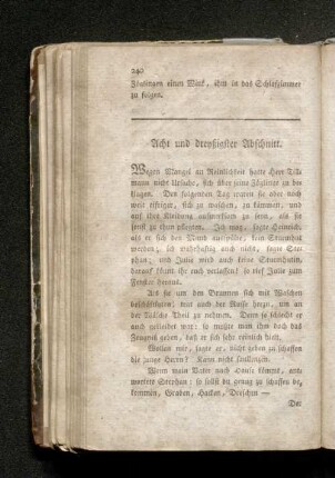 Acht und dreyßigster Abschnitt.