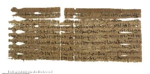 Demotischer Papyrus, Querformatbrief (Korrespondenz Espnebonchis, Sohn des Espneti-hetnetjer) über eine Verfehlung