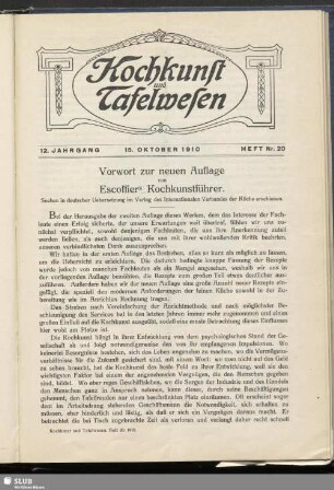 Heft Nr. 20, 15. Oktober 1910
