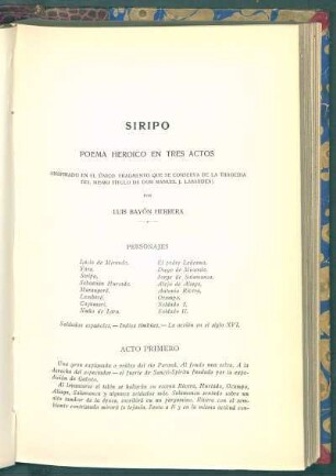 Siripo : Poema heroico en tres actos