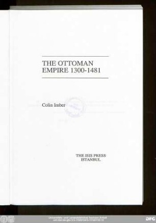 The Ottoman Empire : 1300-1481