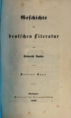 Geschichte der deutschen Literatur, 3