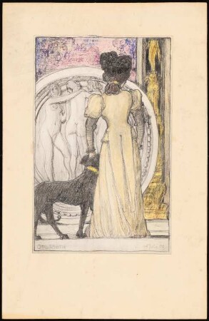 Frau mit Hund: Ansicht