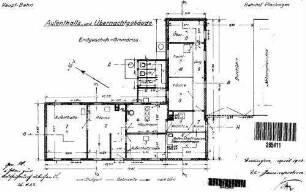 Plochingen: Nebengeb. Aufenthalts- Übernachtungsgeb. Grundriß Erdgeschoß