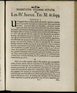 Dissertatio Vigesima Octava.