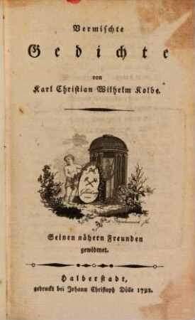 Vermischte Gedichte