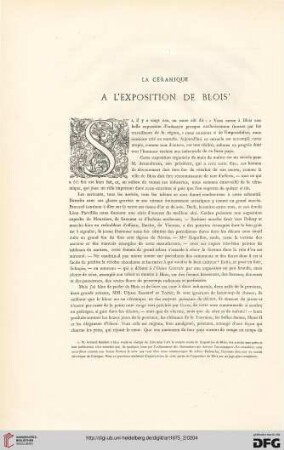 1: La céramique à l'exposition de Blois