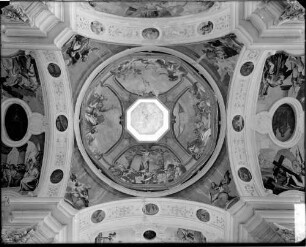Schöntal Kloster Schöntal Abteikirche Sankt Joseph Innenbereich Mittelschiff Westwand Orgelempore