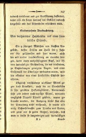 Siebenzehnte Beobachtung.