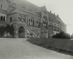 Goslar, Kaiserhaus der Kaiserpfalz, Ansicht von Südosten