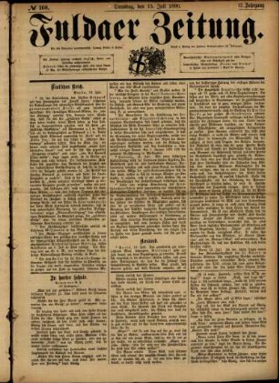 Ausgabe vom Dienstag, den 15. Juli 1890.