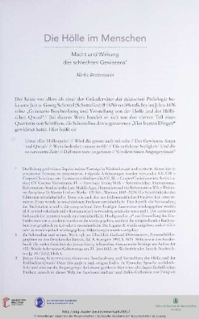Die Hölle im Menschen: Macht und Wirkung des schlechten Gewissens