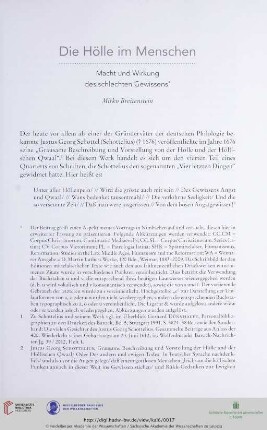 Die Hölle im Menschen: Macht und Wirkung des schlechten Gewissens
