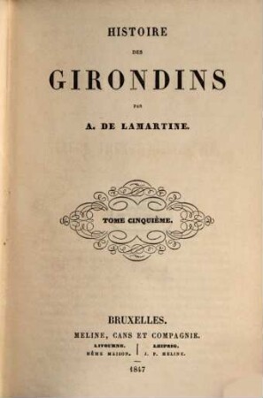 Histoire des Girondins, 5