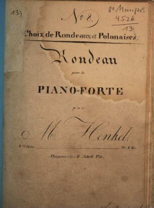 Rondeau : pour le piano-forte