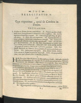 Exercitatio V. In Qua exponitur, quid sit Cedere In Deum