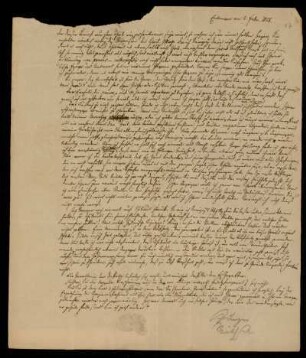 17: Brief von Georg Friedrich Puchta an Gustav Hugo, Erlangen, 3.2.1828