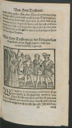 Wie Herr Tristrant zu der Königin kam in gestalt eines Aussetzigen/ und wie es im daselbst ergieng.