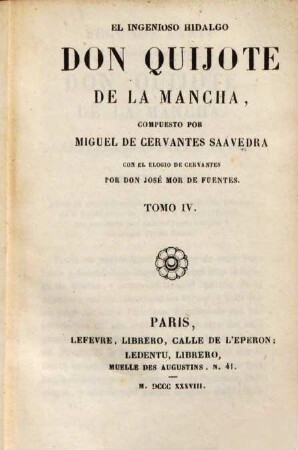 El ingenioso hidalgo Don Quijote de LaMancha, 4