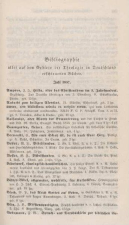 183-188 Bibliographie deutscher theologischer Bücher