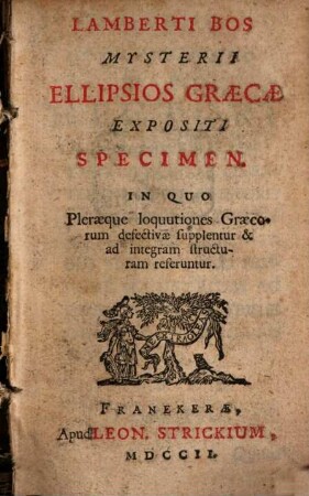 Mysterii Ellipsios Graecae expositi Specimen