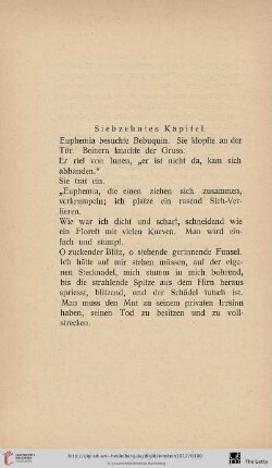 Siebzehntes Kapitel