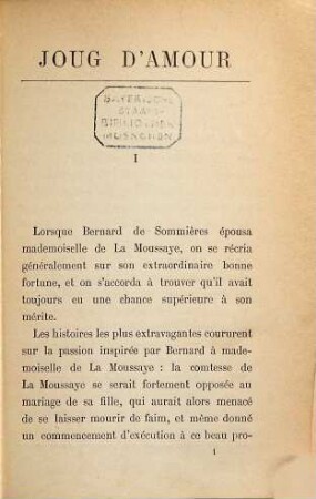 Joug d'amour