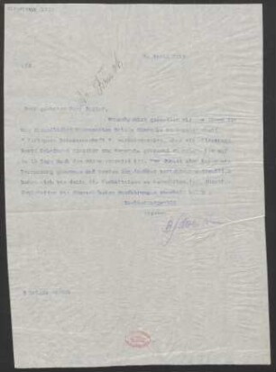 Brief an Max Bruch : 04.04.1913