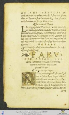 Fabulae Aniani Guilelmo Hermanno interprete mutatæ