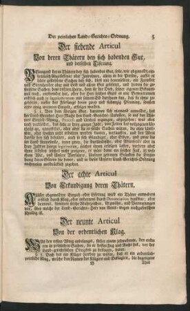 Der achte Articul Von Erkundigung deren Thätern.