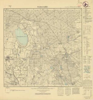 2452 (alte Nr.: 1056) Falkenwalde, Meßtischblatt (4cm - Karte)