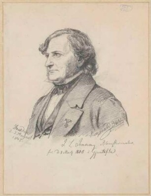Bildnis Jensen, Johan Laurents (1800-1856), Maler