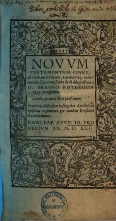 Novum Testamentum omne