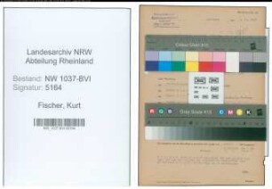Entnazifizierung Kurt Fischer , geb. 04.08.1903 (Kaufm.Angestellter)