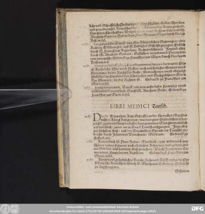 Libri Medici Teutsch.