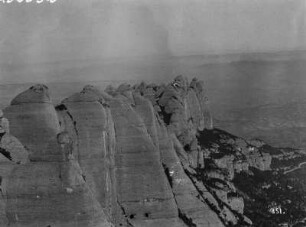 Der Montserrat : Blick auf das Sandsteingebirge Montserrat