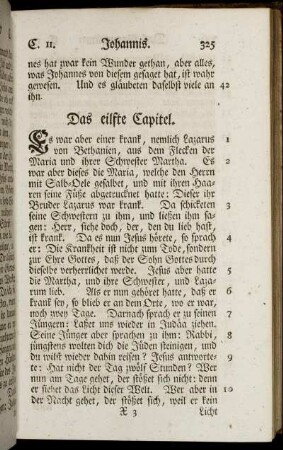 Das eilfte Capitel. - Das ein und zwanzigste Capitel.