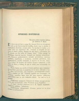 Un curso sobre nuestra cultura