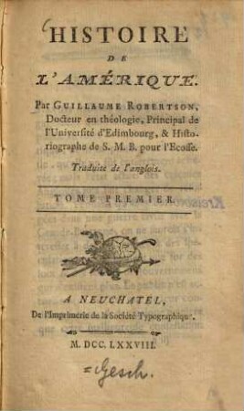 Histoire de l'Amérique, 1.