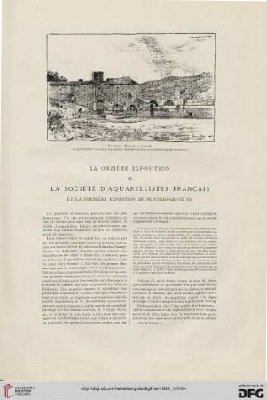 15: La onzième exposition de la société d'aquarellistes français et la première exposition de peintres-graveurs